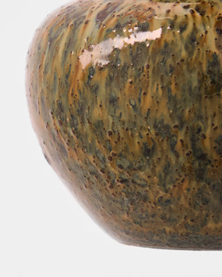 Bodi jarrón marrón cerámica 8cm