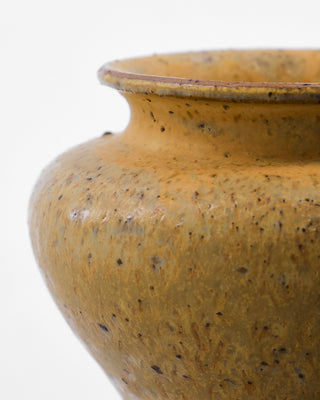 Vase Kolo jaune moutarde céramique 9cm