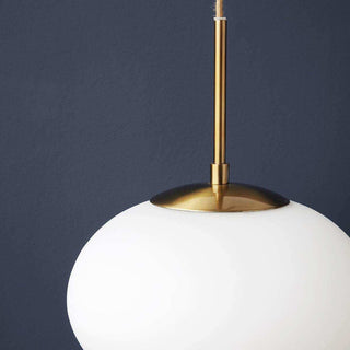 Hanglamp Opal wit 30cm - Het Adres