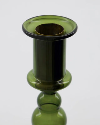 Kerzenhalter Vidro grünes Glas 19cm