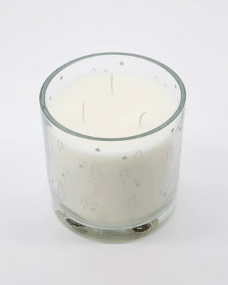 Kerze im Glas Advent Silber 12cm