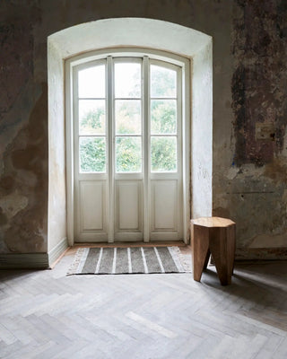 Alfombra Chen marrón oscuro 60x90 cm