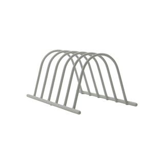 Grey metal desk organiser 22cm