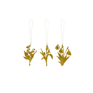 Lilly set d’ornements cuivre antique - 3 pièces