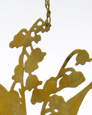 Lilly ornamentenset antiek koper - 3 stuks