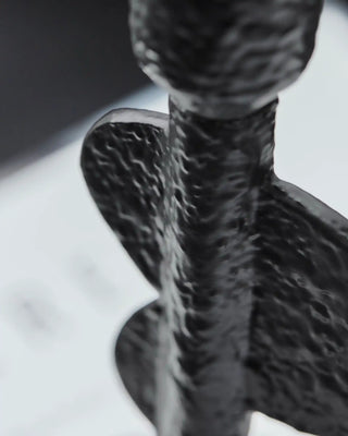 Kaarsenstandaard Donna zwart 20cm