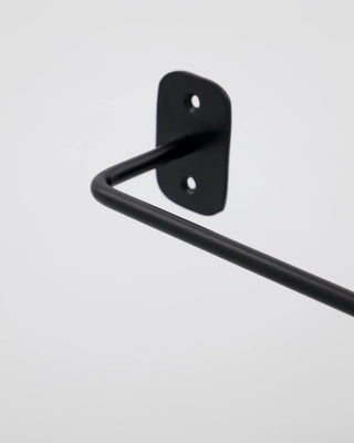 Toallero Pati negro de acero inoxidable