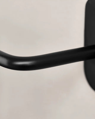 Toallero Pati negro de acero inoxidable