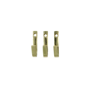 Set de 3 ganchos de baño dorados