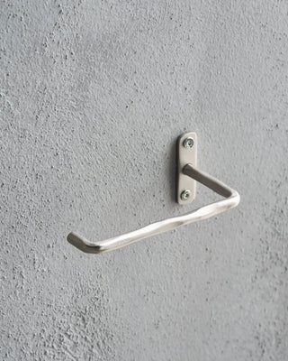 Portarrollos Welo plateado cepillado