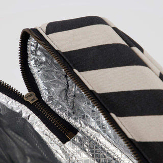 Koeltas Satt zwart wit 38cm - Het Adres