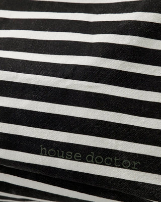 Panier Canva noir rayé 35x54cm