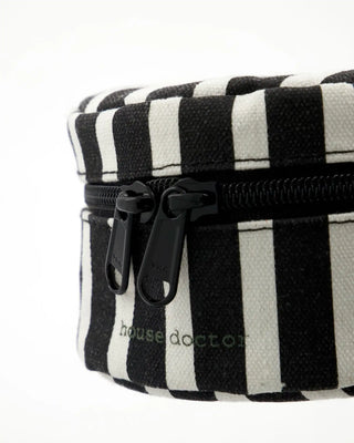 Topp storage boxes striped black - set of 2