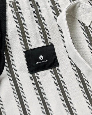 Tasche Canva schwarz und weiß mit Kordelzug 65cm