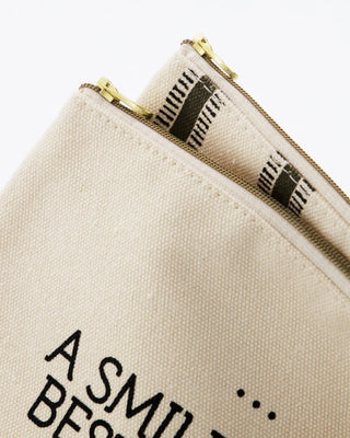 Borsa in canvas bianco sporco - set di 2