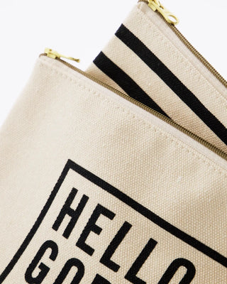 Canvas-Tasche schwarz weiß – 2er-Set