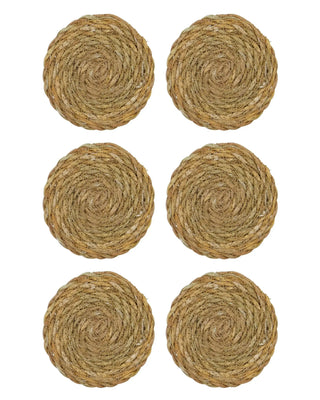 Onderzetters Coaster naturel - 6 stuks