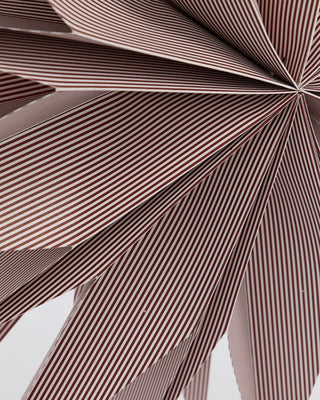 Papieren ster Capella gebrand rood 70cm