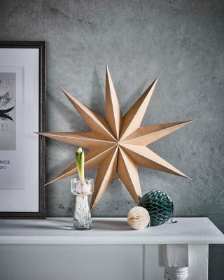 Ster van papier naturel 60cm