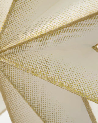 Papieren ster 9 punten champagne 30cm