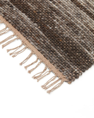 Alfombra Hafi marrón 250x250 cm