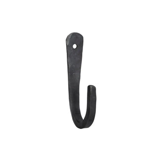 Zwarte basic wandhaak 13cm