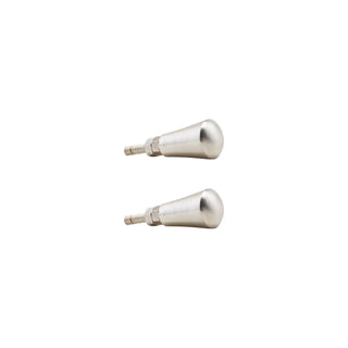 Knop zilver messing set van 2