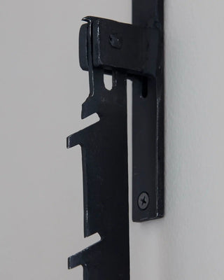 Gancho de pared negro de metal Puri 33cm