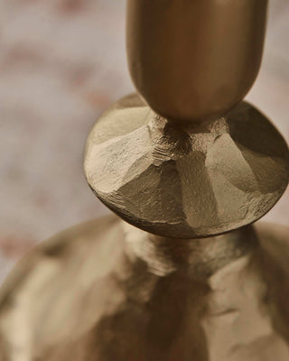 Bougeoir Lumi or antique 30cm