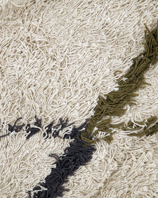 Alfombra Indi blanco roto mostaza amarillo 140x200 cm