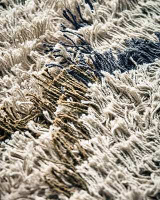 Alfombra Indi blanco roto mostaza amarillo 140x200 cm