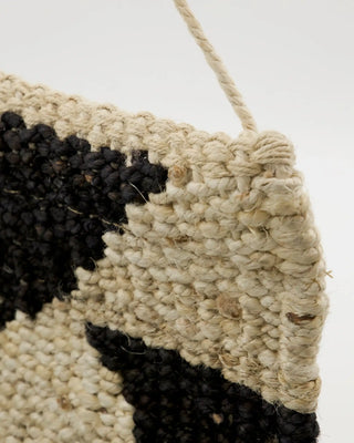 Wanddekoration Murro schwarz und Jute 35x50cm