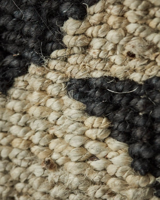 Wanddekoration Murro schwarz und Jute 35x50cm