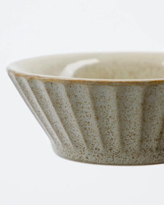 Schaal Pleat grijsbruin 8cm