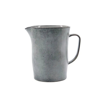 Rustikale Karaffe grau-blau Keramik 1,2L