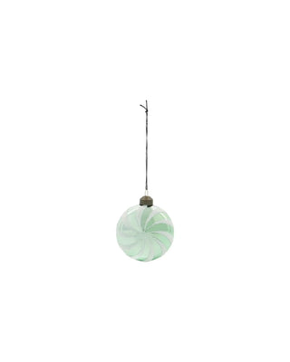Kerstballen Delic mintgroen glas - 4 stuks