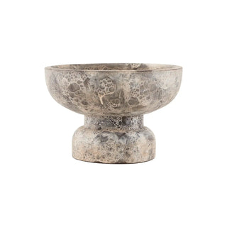 Theelichthouder Ancient grijsbruin 22cm