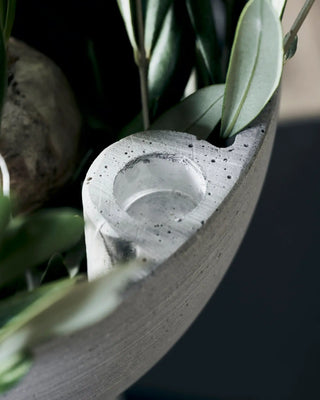 Candelabro Marb Grigio 21cm