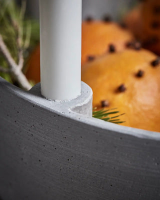 Candelabro gris Marb 35cm