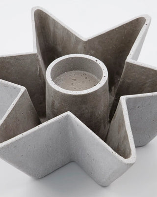 Kerzenhalter Mold Star grau 30cm