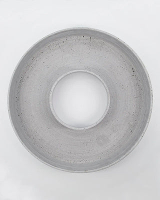 Portacandele The ring grigio 45cm