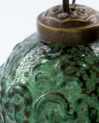 Groene kerstballen Roon glas - 4 stuks