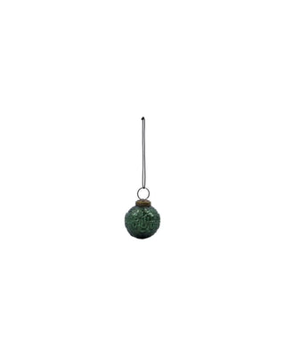 Groene kerstballen Roon glas - 4 stuks
