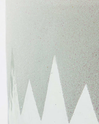 Stimmungslicht Glitt klares weißes Glitterglas 10cm