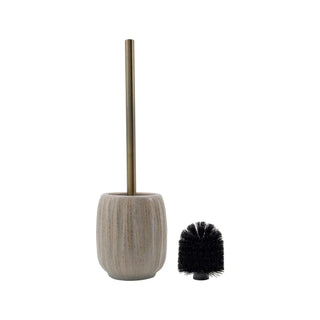 Escobilla de baño Deco blanco roto