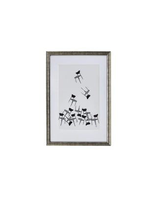 Schilderij Inco Zwart 40x60cm