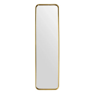 Espejo dorado con esquinas redondeadas 35x129cm