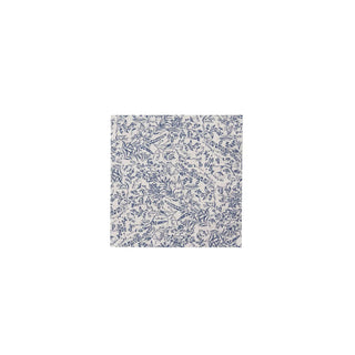 Papieren servetten blauw met bloemmotief