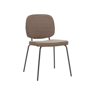 Carma stoel donker zandkleurig