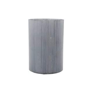 Theelichthouder Mirr vorstgrijs glas 19cm